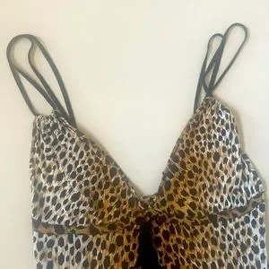 Dolce & Gabbana | Tops | Dolce Gabbana Viscose Leopard Print Top